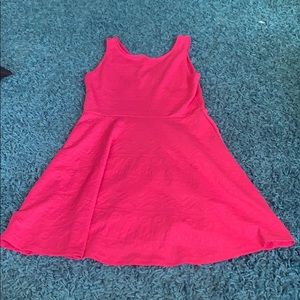 Pink tribal skater dress